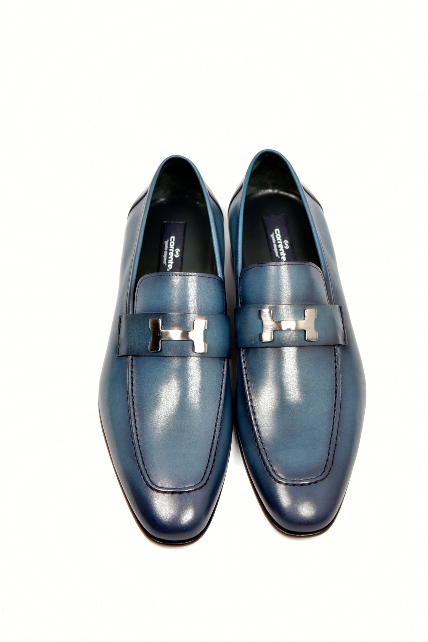 C02001-5760 H buckle Blue Calf Skin