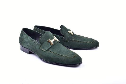 C02002-5760S H buckle Suede-Green