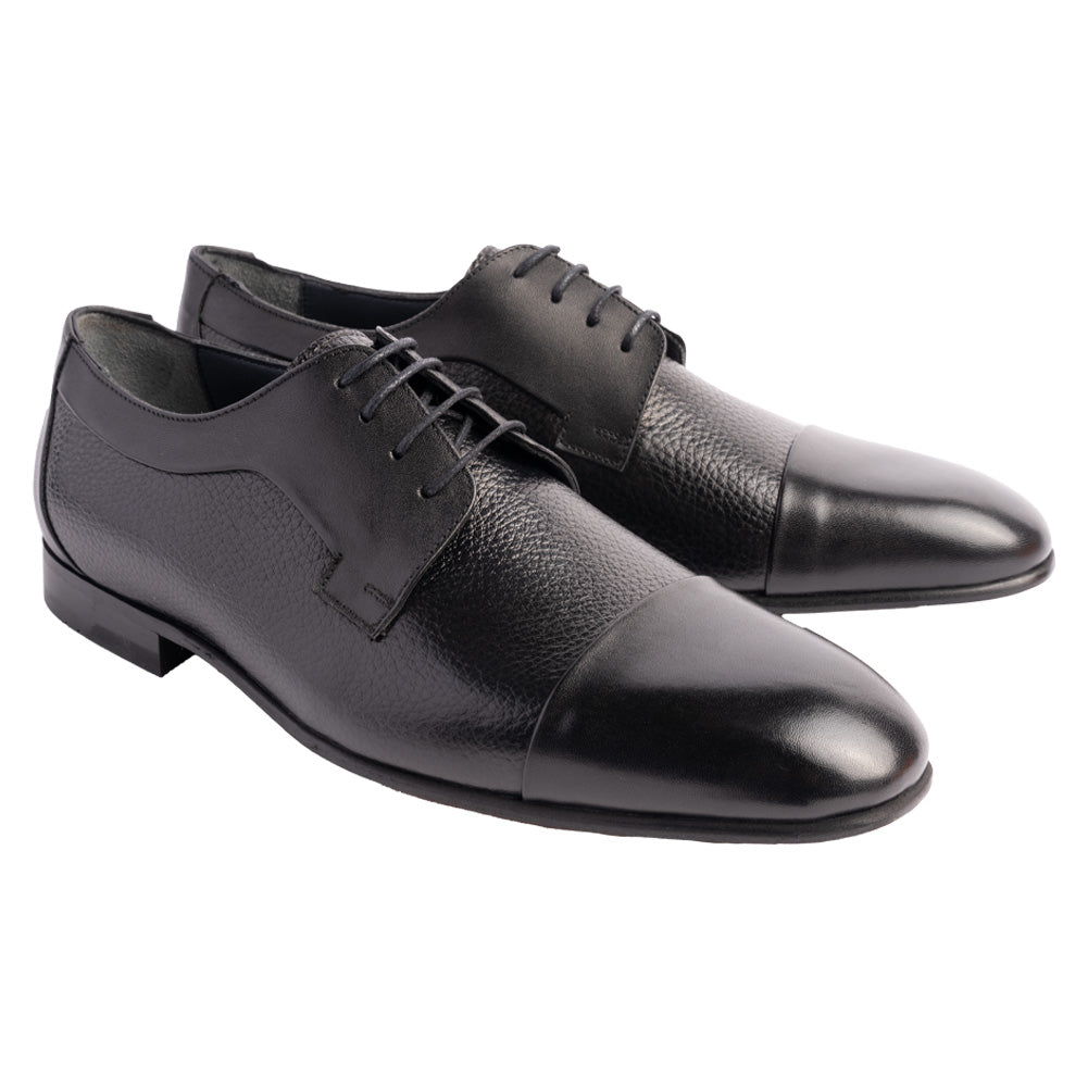 P00083 Mark Cap toe Lace up- Black