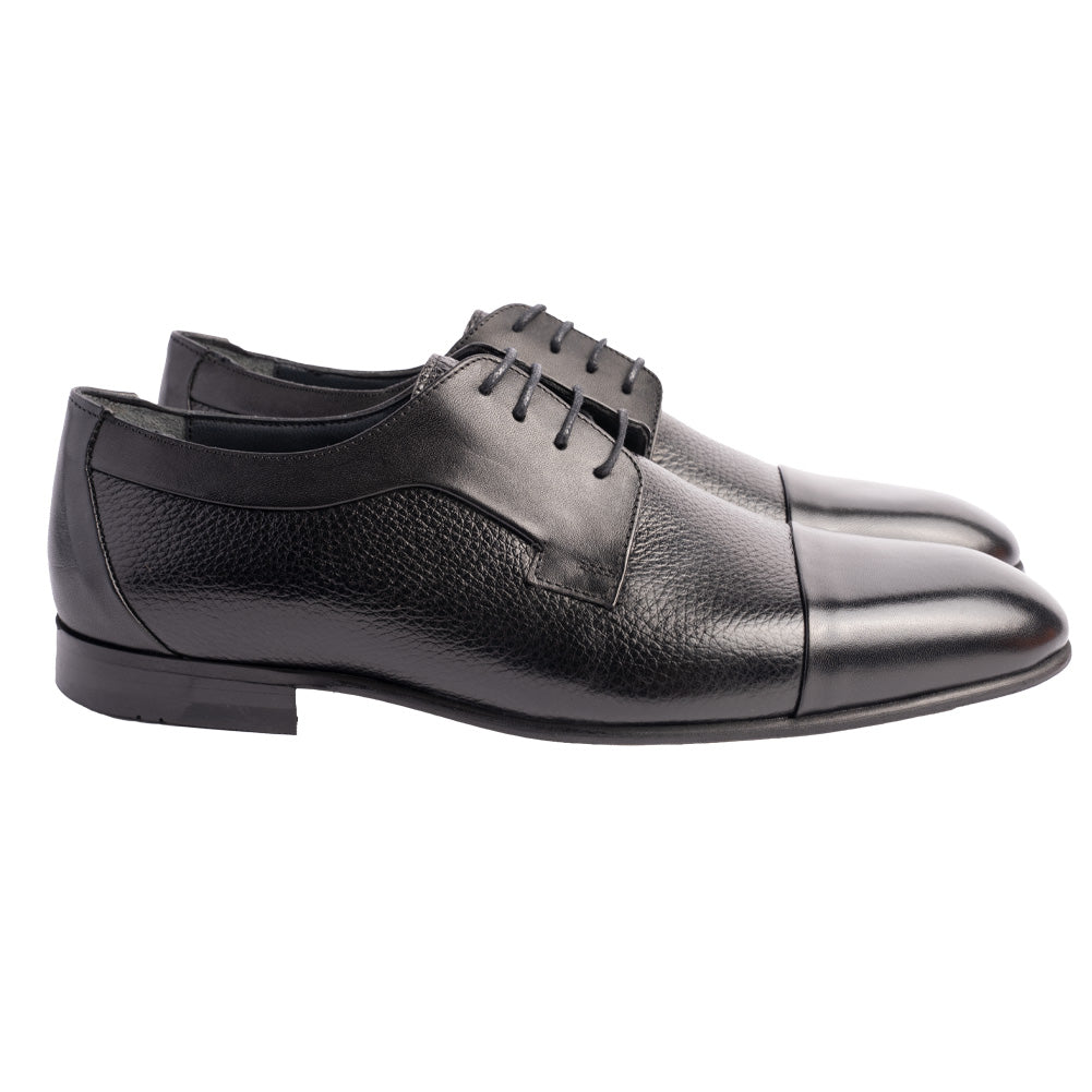 P00083 Mark Cap toe Lace up- Black