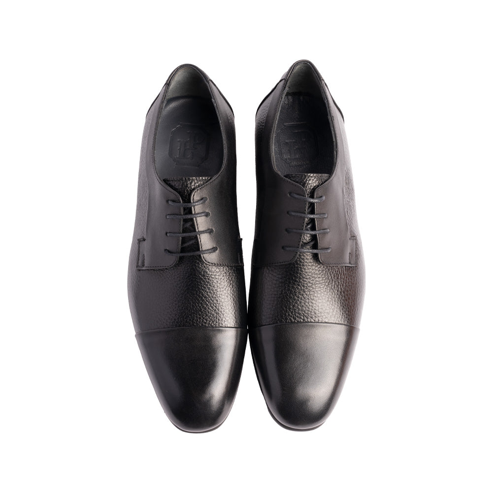 P00083 Mark Cap toe Lace up- Black