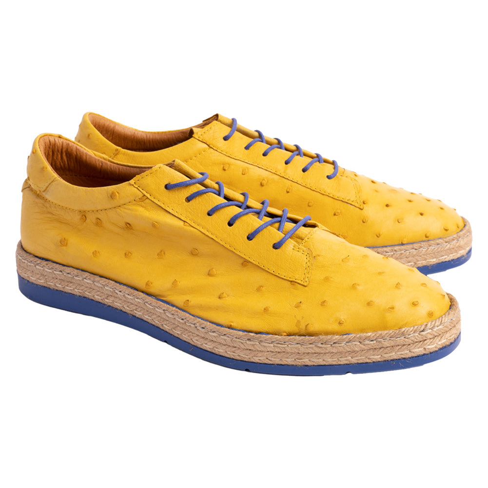 P01 Monaco Genuine Ostrich Sport-Yellow