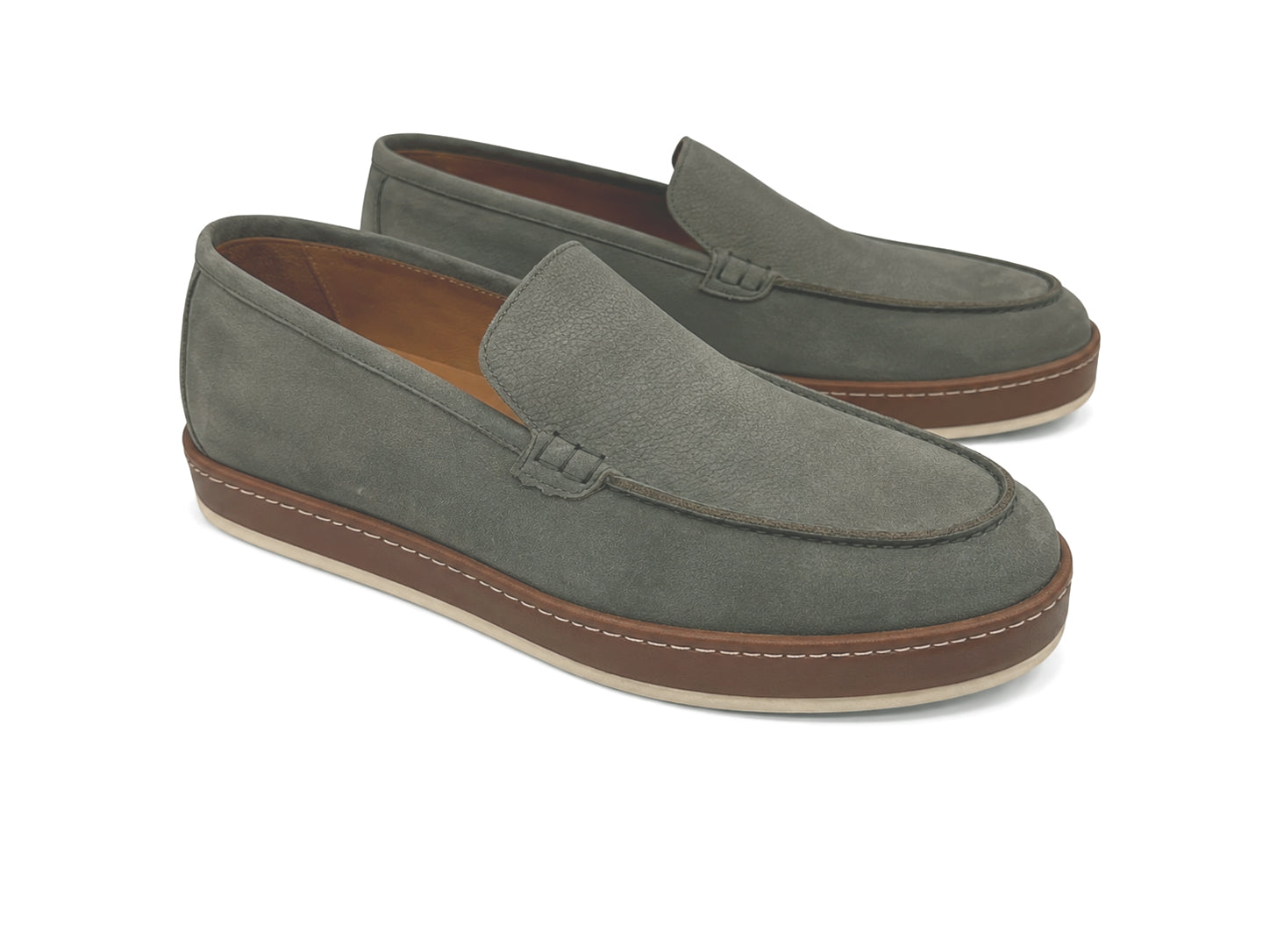 CU00038 -1267 Dress -Casual Loafer-Khaki nubak