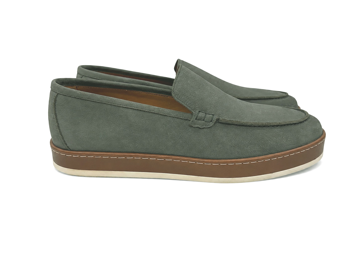 CU00038 -1267 Dress -Casual Loafer-Khaki nubak