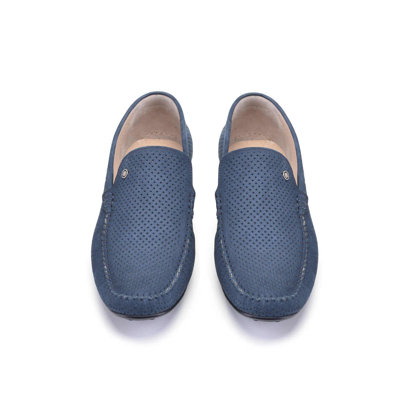 P00026- 2301 -perforated Driving shoe Navy