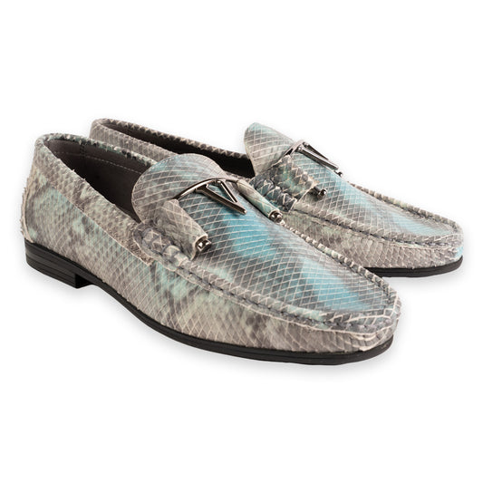 P0211 -3218 Python Print V buckle- Multi Blue