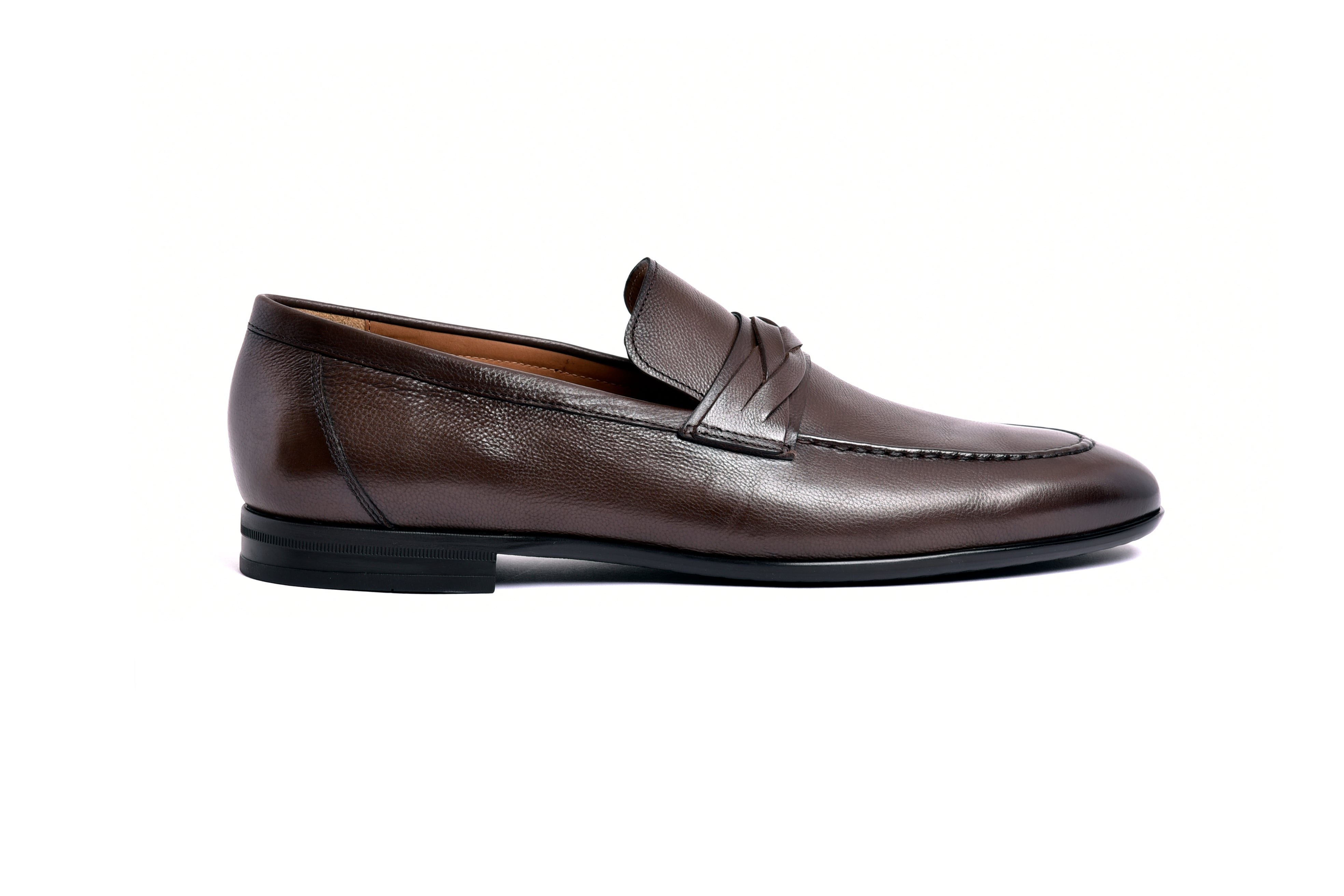 C161-5532 Deer skin Loafer- Brown
