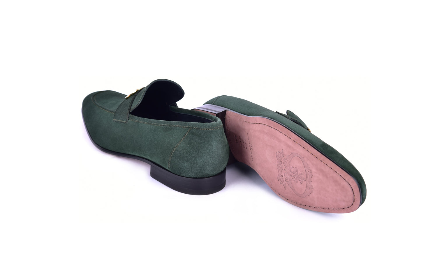 C02002-5760S H buckle Suede-Green