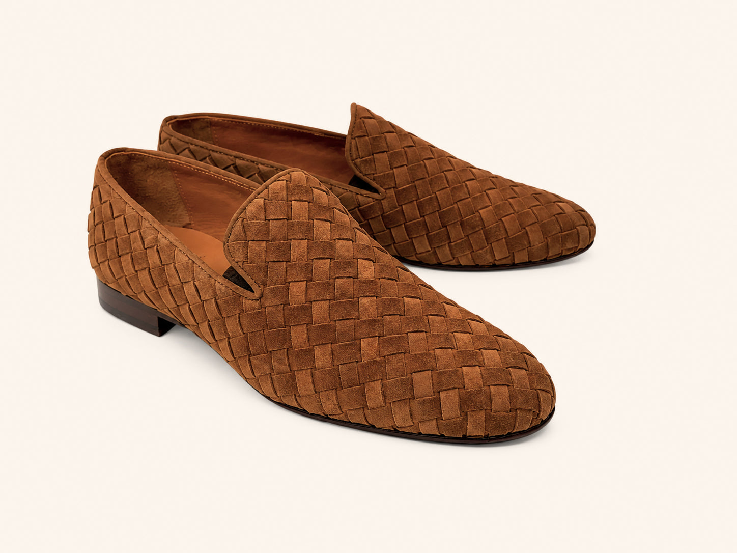 CU00011 -6615S Hand-Woven Veneta- Tan Suede