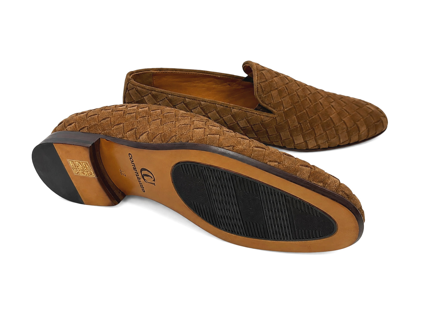 CU00011 -6615S Hand-Woven Veneta- Tan Suede