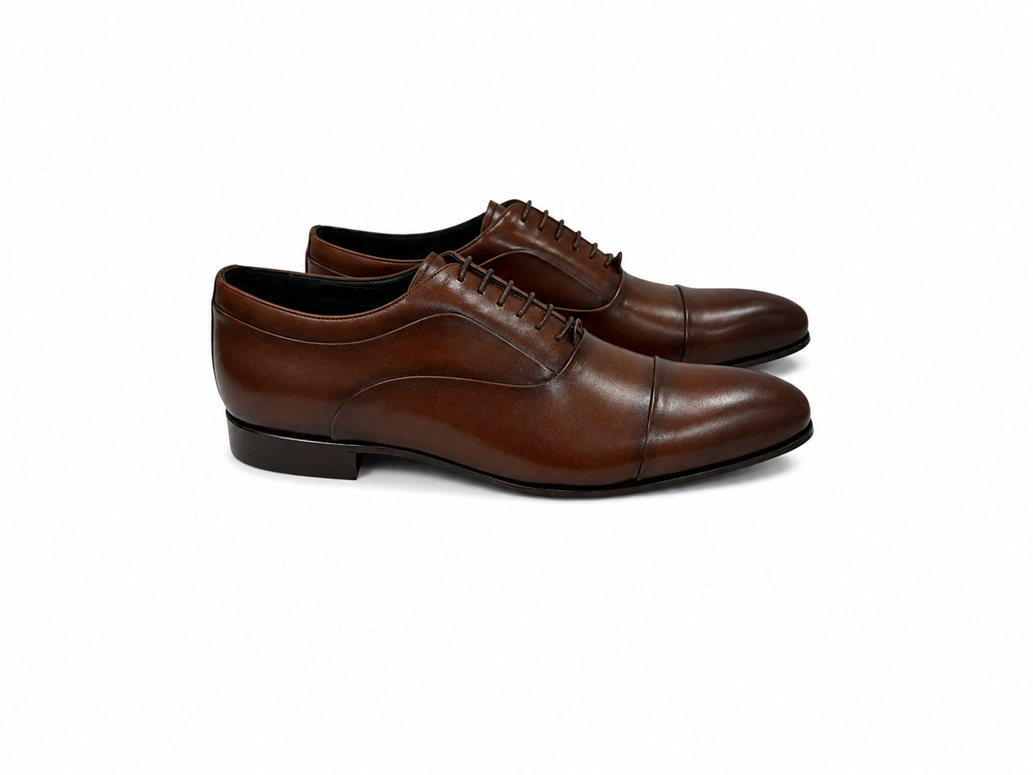 C0001106-6694 Cap toe lace up-Dark Tan
