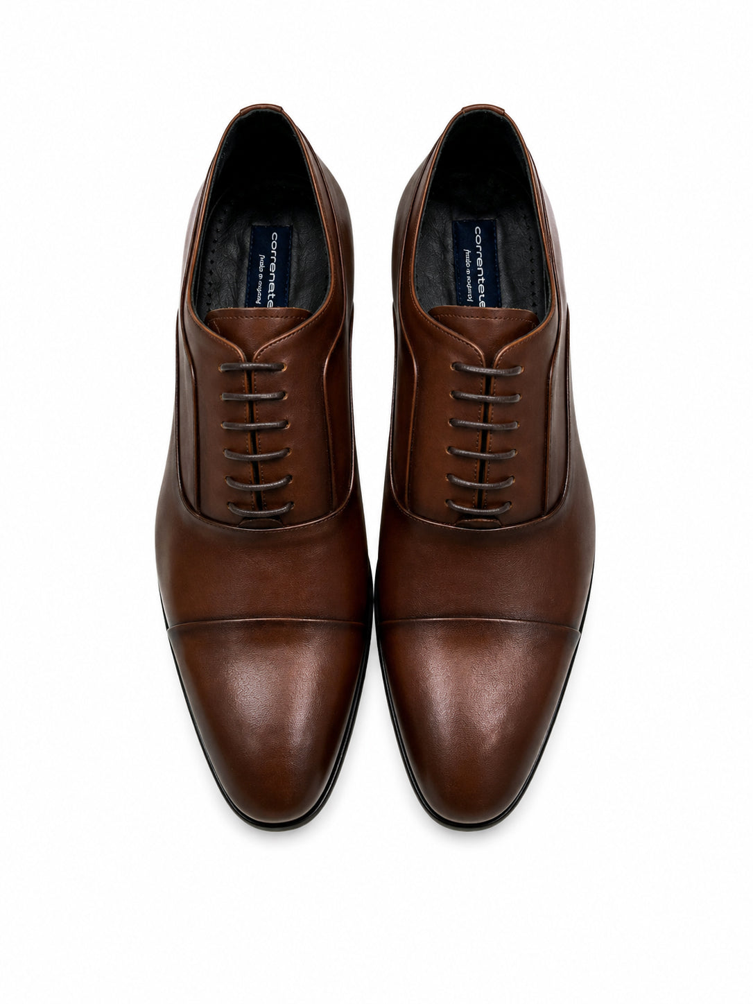 C0001106-6694 Cap toe lace up-Dark Tan