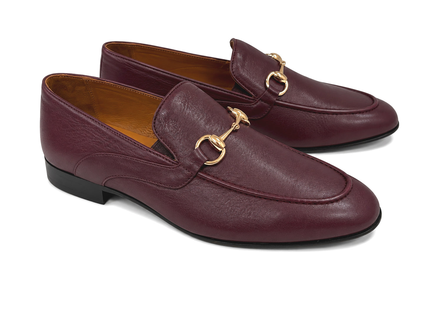 CU00022 -7195 Bit buckle loafer- Burgundy