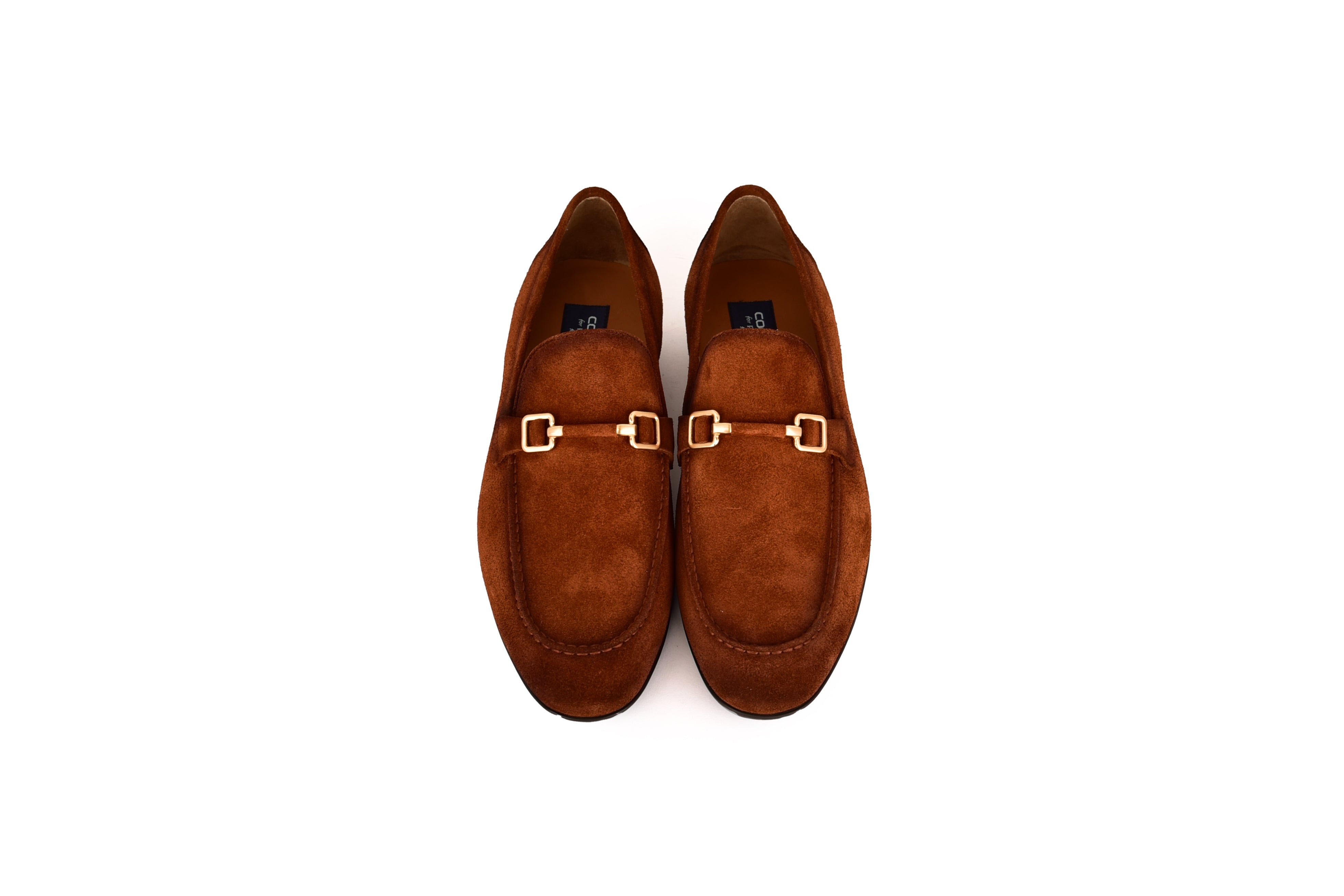 C000204-7373S Soft suede Buckle Loafer-Tan