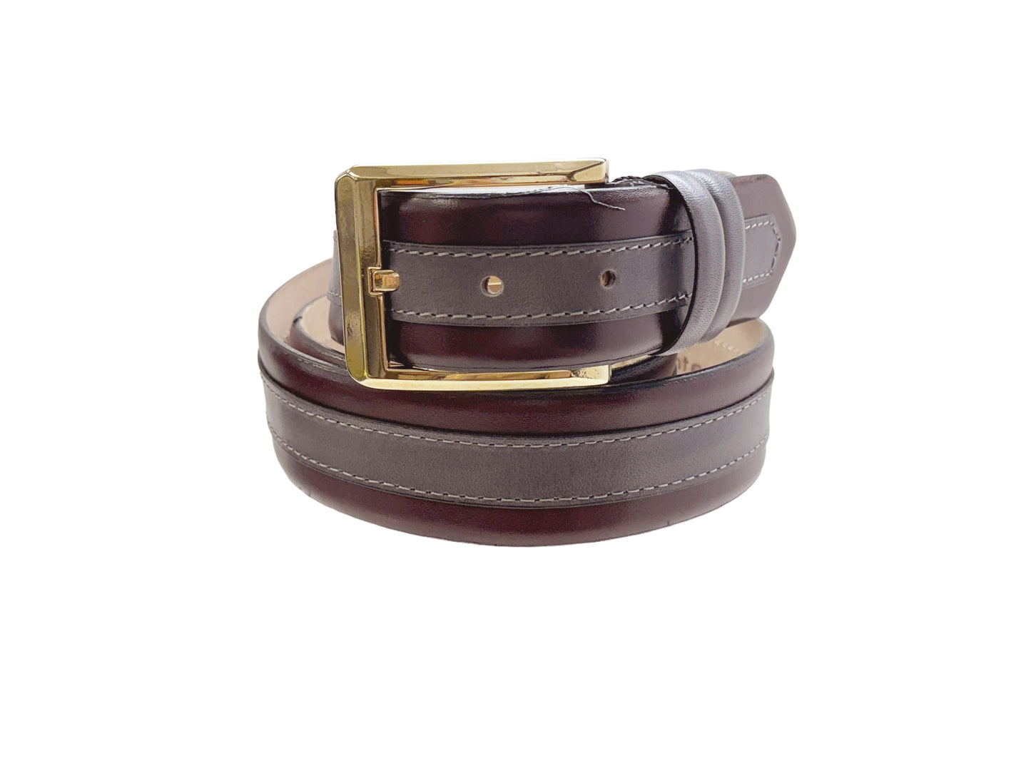 CBelt -7397- Burgundy-Grey