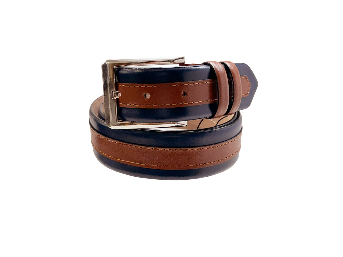 CBelt -7397- Navy-Tan