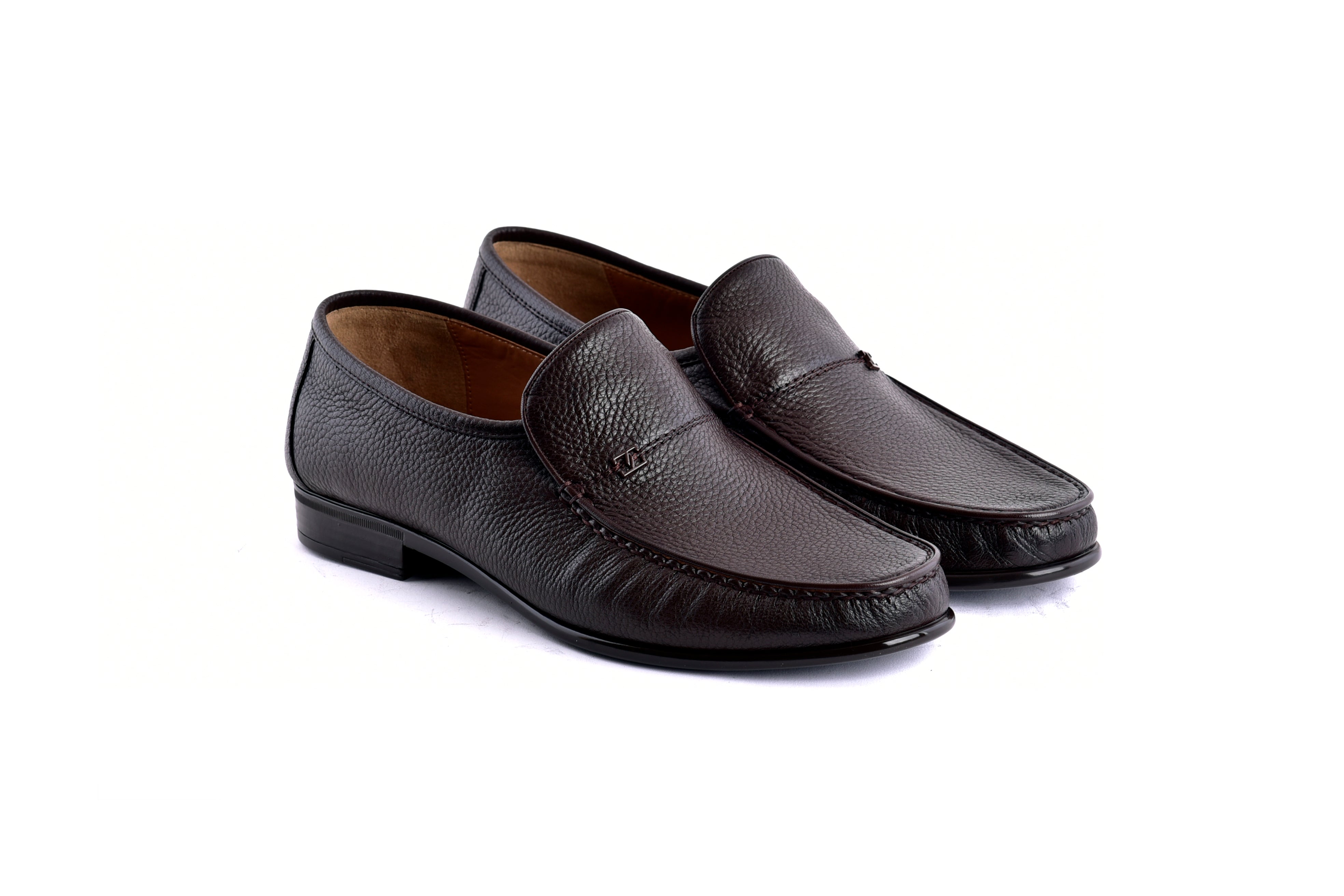 C000141-7806 Deer Skin Loafer- Brown