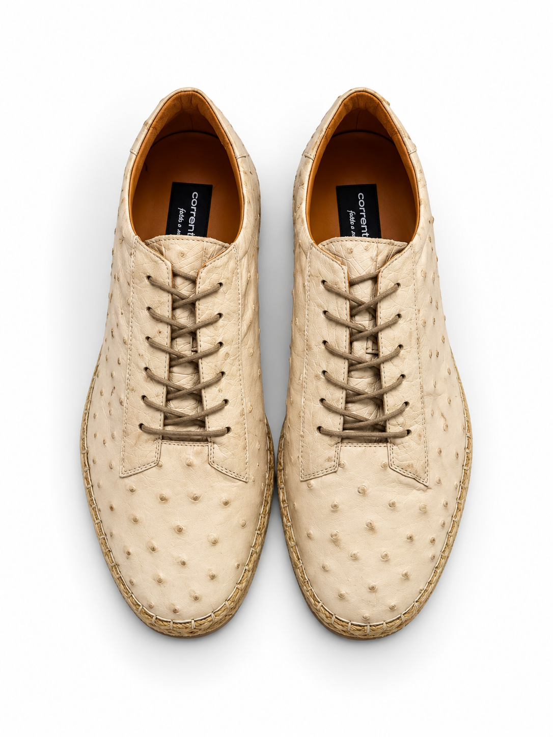 P010 Monaco Genuine Ostrich Sport- Bone