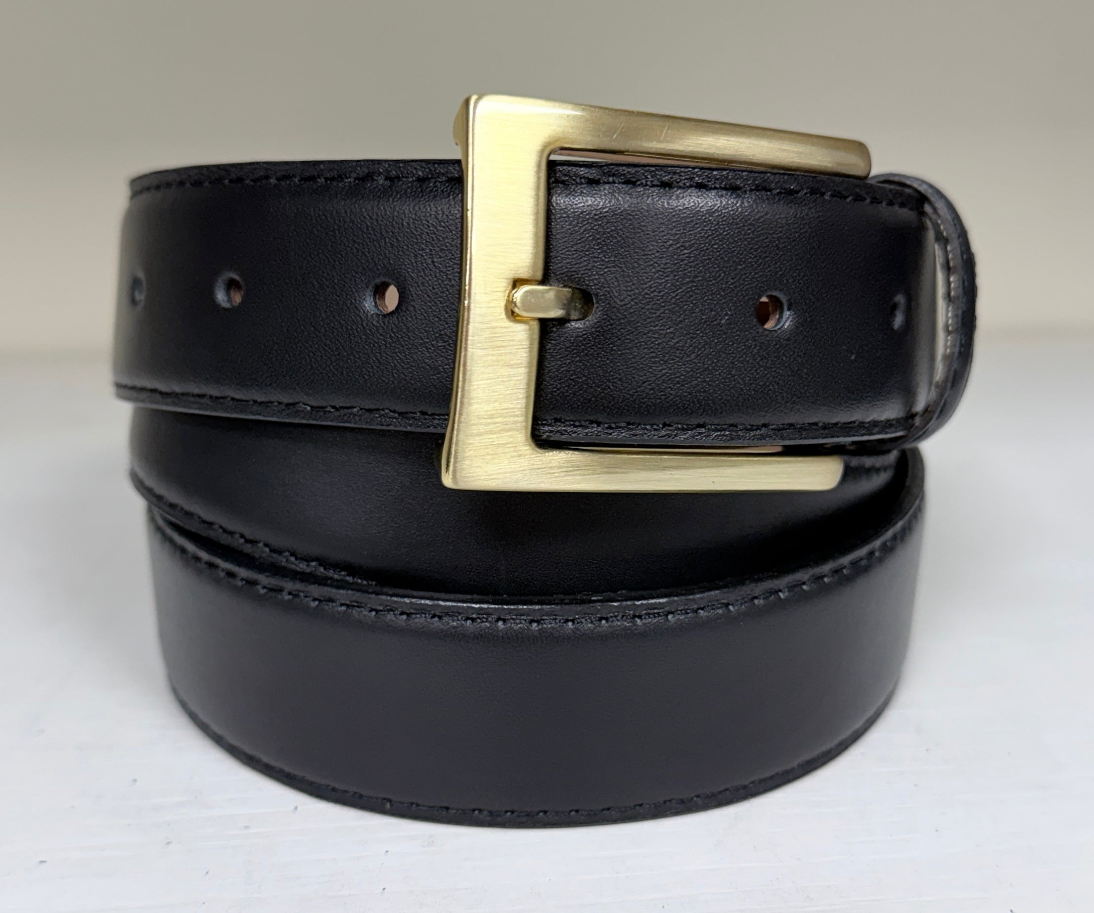CBelt-Dress Belt Gold - Black