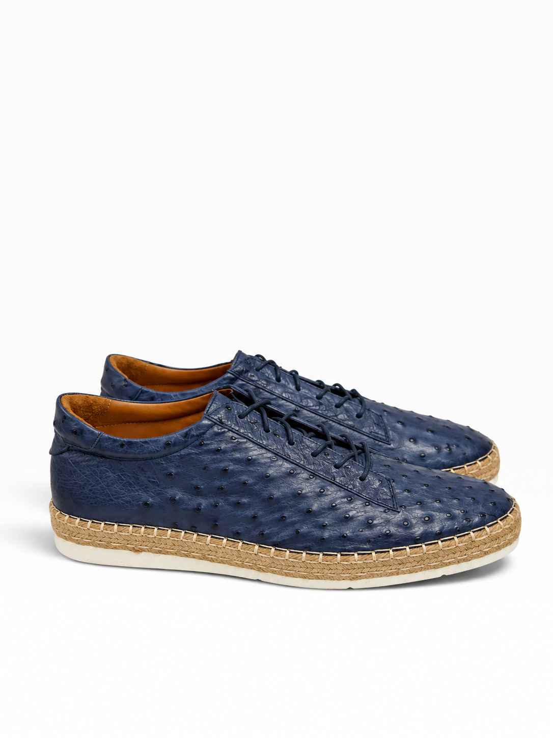 P0102 Monaco Genuine Ostrich Sport- Navy