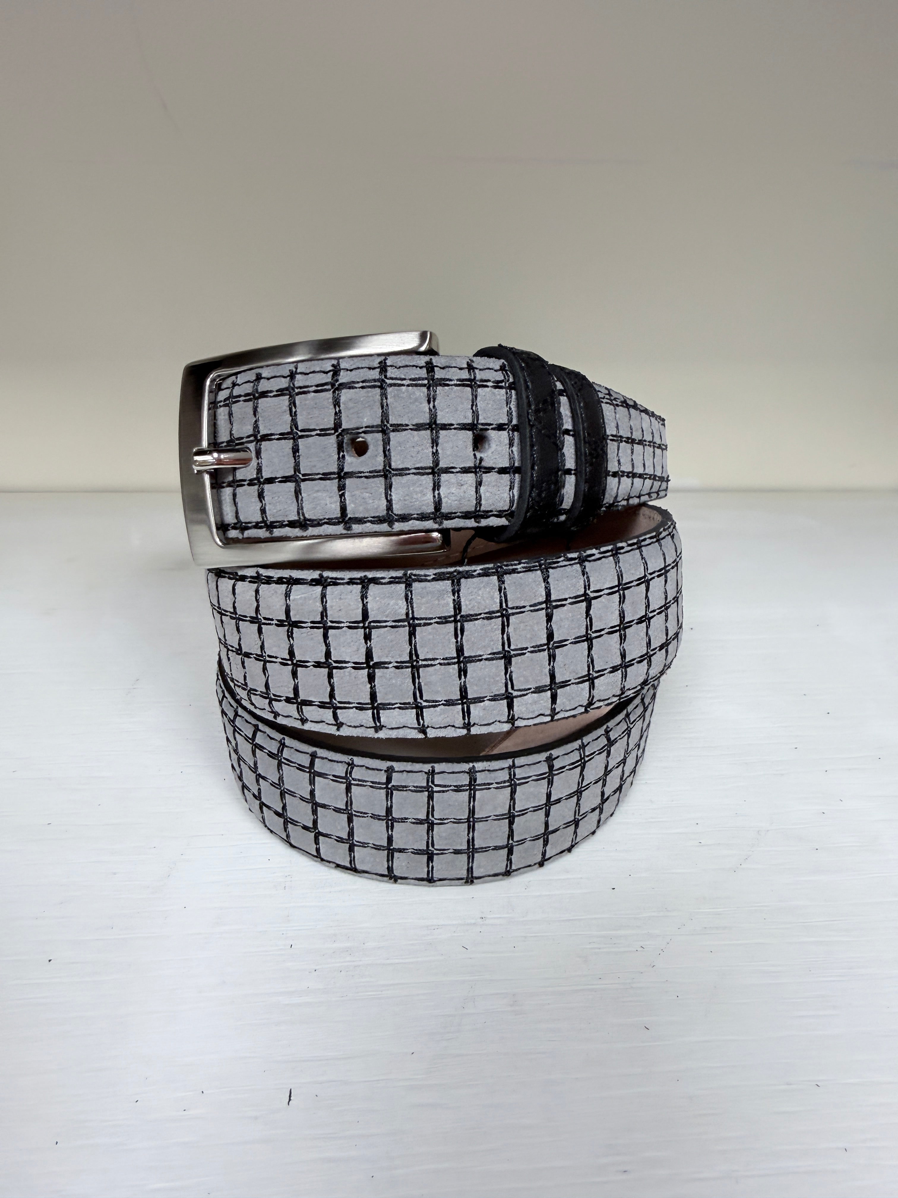 CBelt-Stitched Belt -Grey