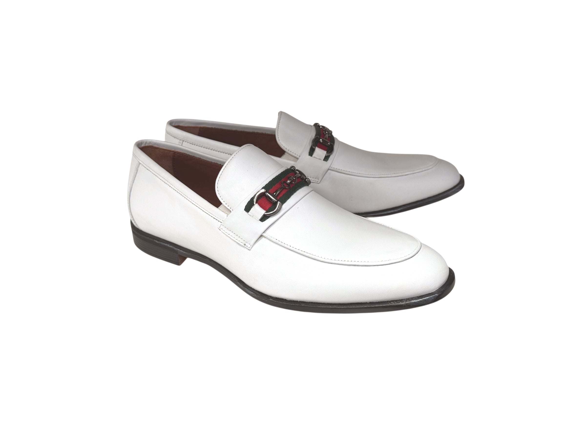 P0017 -Borris- Buckle Loafer- White