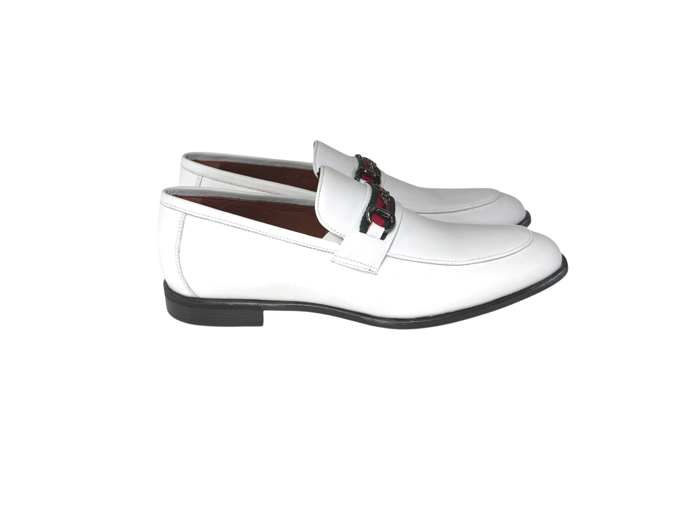 P0017 -Borris- Buckle Loafer- White