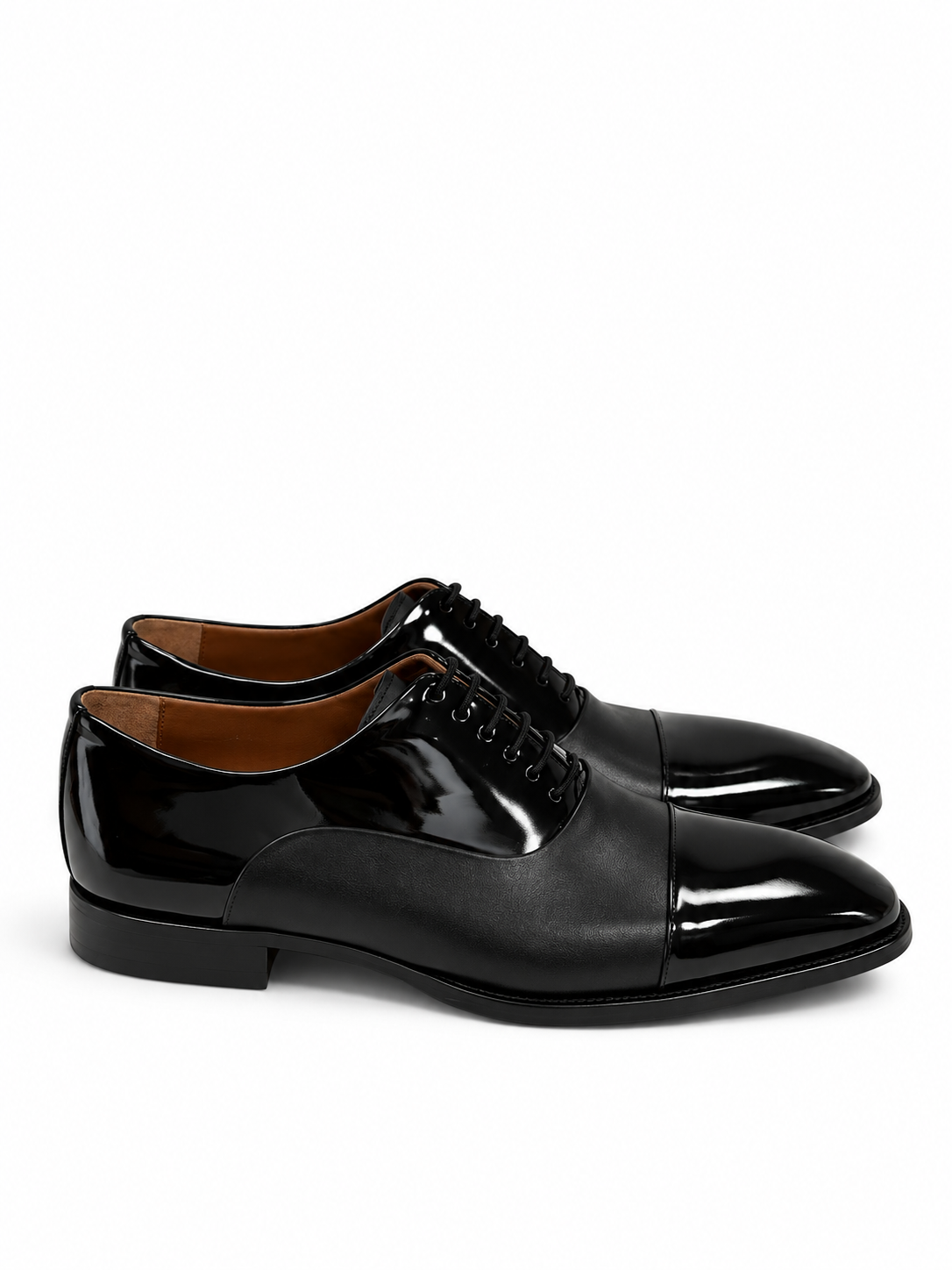 CU00041 -Opra Cap toe formal shoe-Black