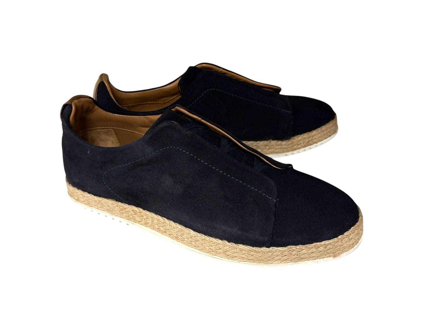 P01010 Sportivo- Elastic Vamp- Navy Suede