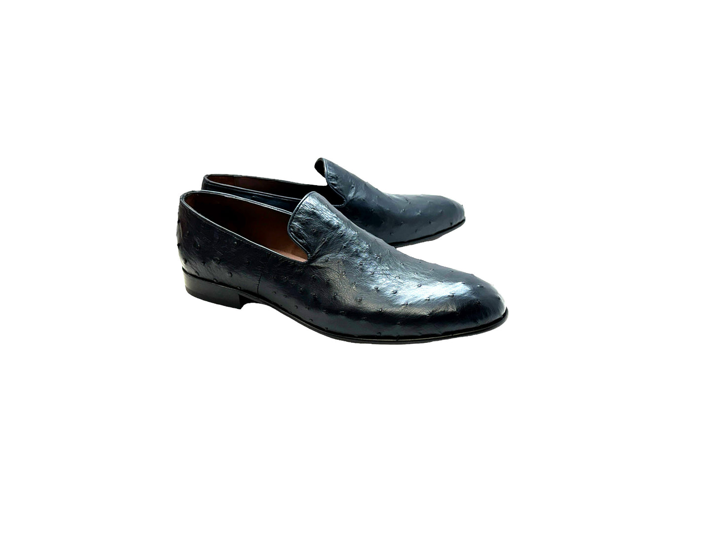 P00059 - Warren Ostrich Loafer- Navy