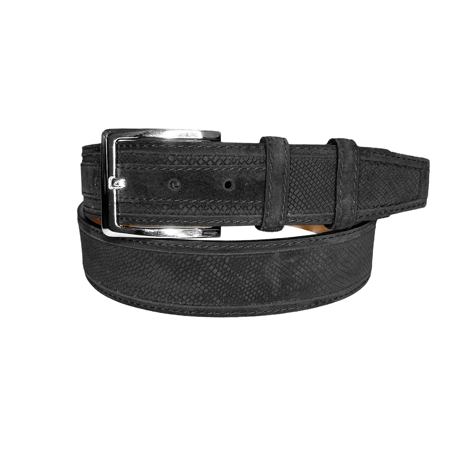 CBelt -5776 Design Suede Belt - Black Suede