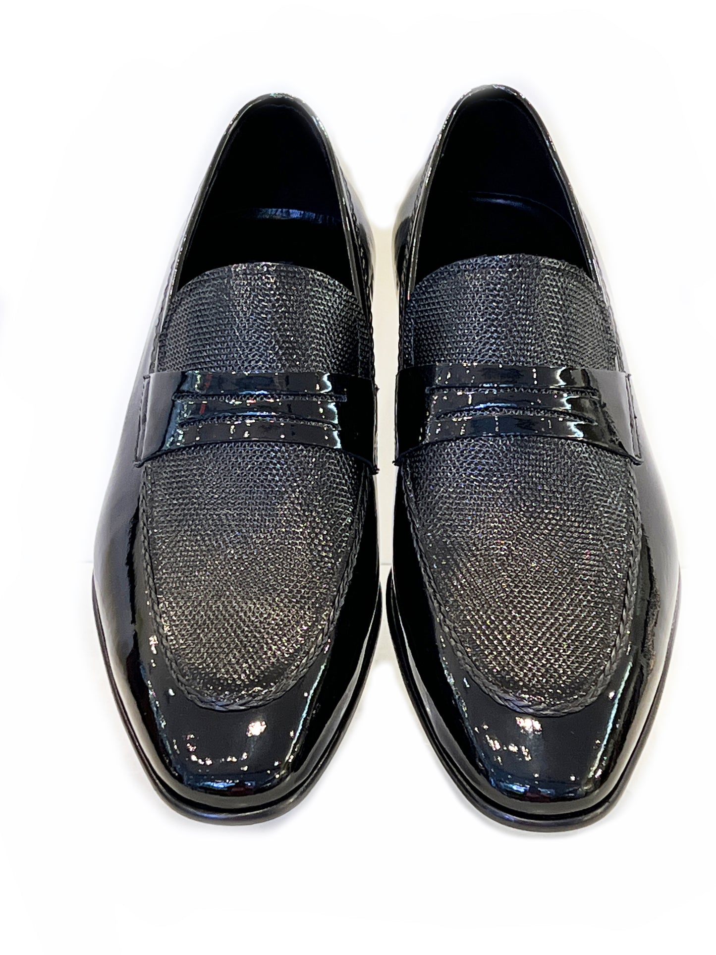 C12701-3711- Formal Leather Loafer- Solid Black