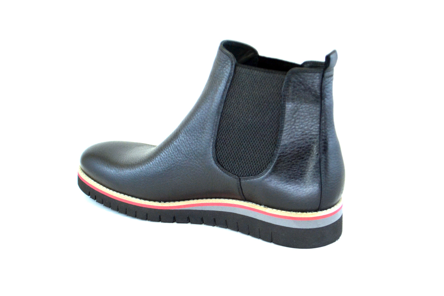 C205-4566HS Chelsea Boot - Black Deer Leather