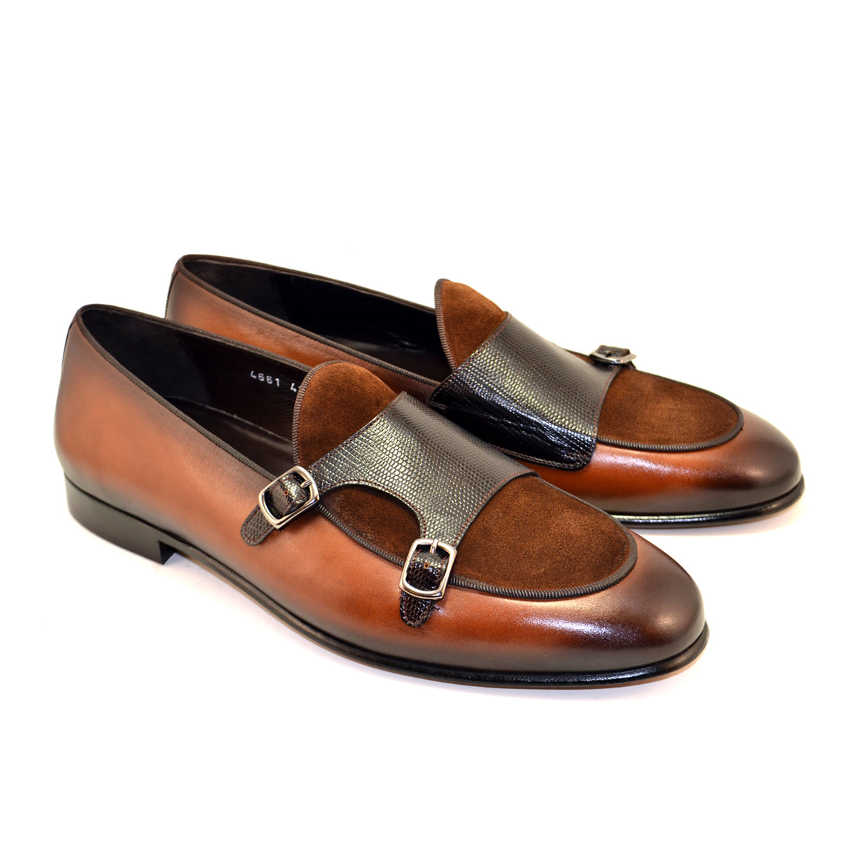 C134-4661-Double Monk Strap Loafer Brown