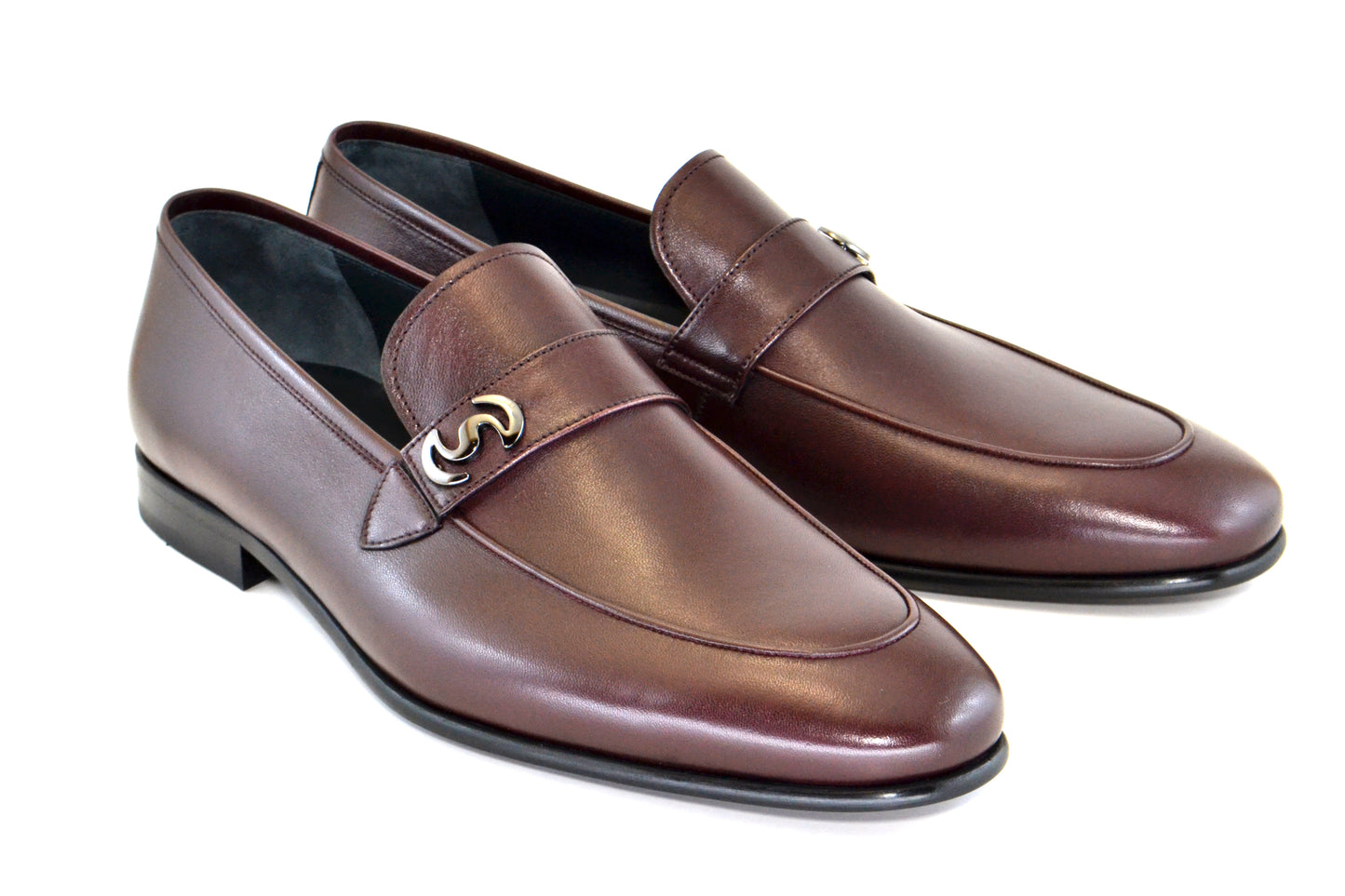 C114-5605 Side Logo loafer - Burgundy