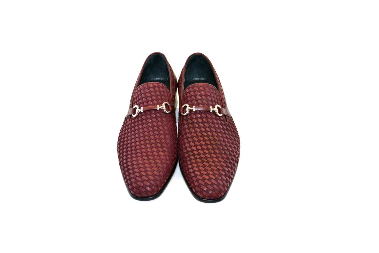 C0222-5776 hand Made Woven Loafer Burgundy