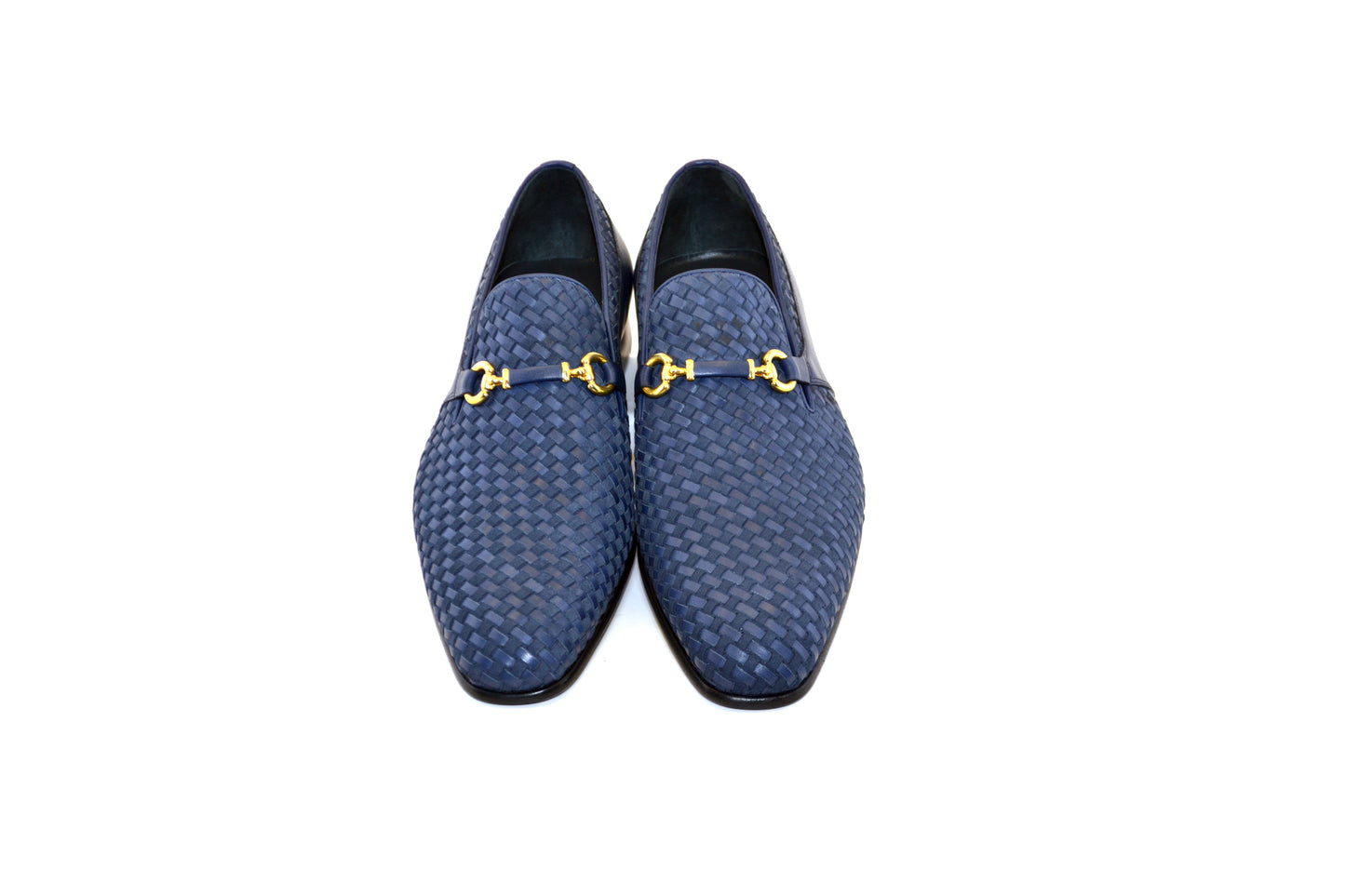 C0223-5776 Buckle hand woven Loafer Navy