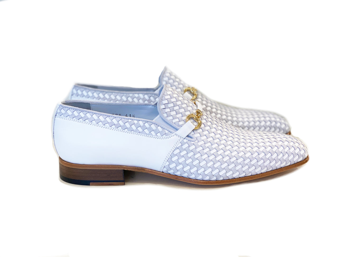 C0221-5776 Hand Made Woven Loafer White