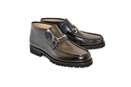C029-5786 Bit Buckle Ankle boot- Black