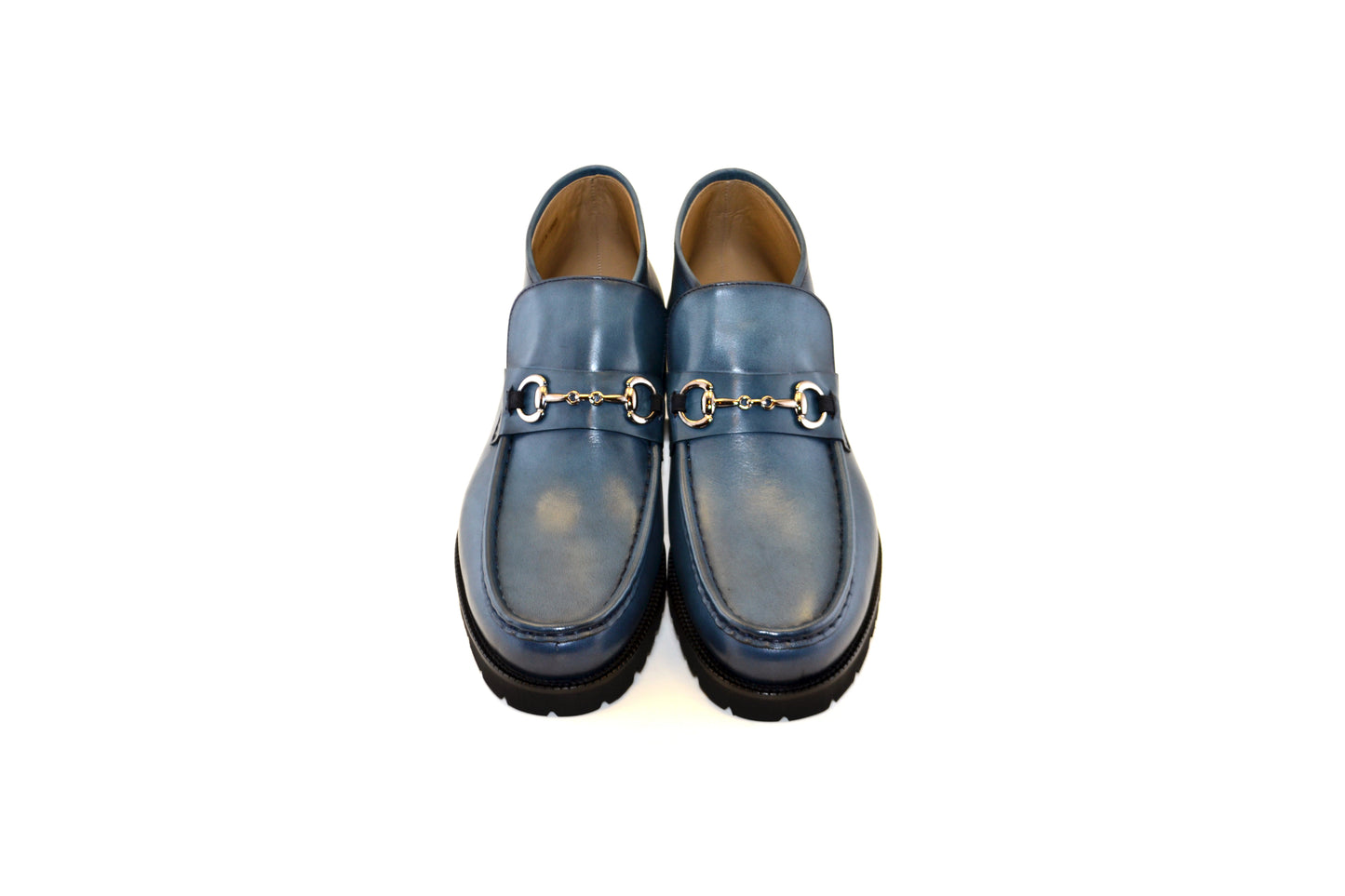 C031-5786 Bit Buckle Ankle boot-Ocean Blue