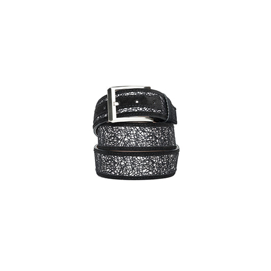 CBelt -5829- Design Leather Belt - Black