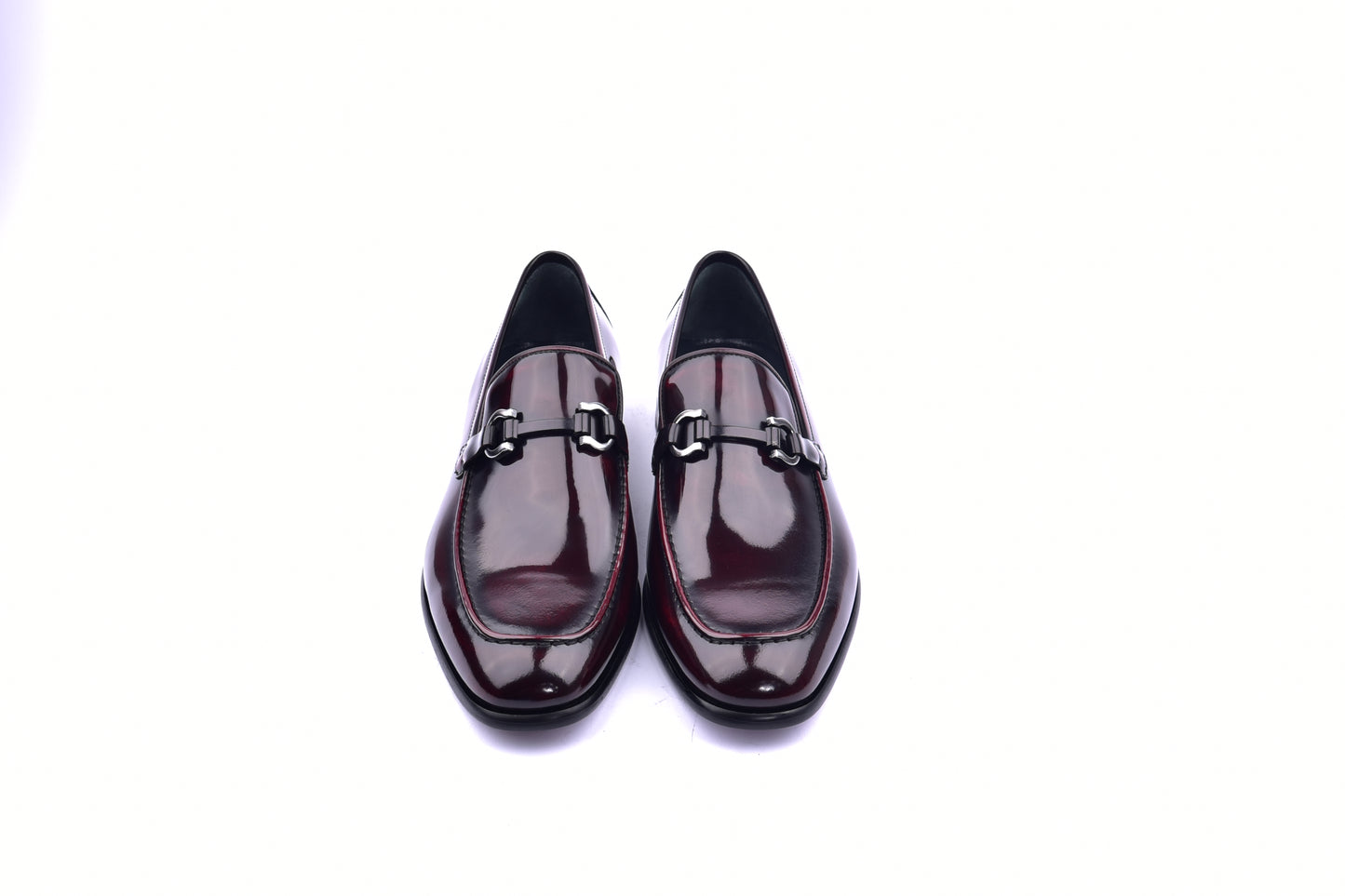 C0431-6415 Lux Calf Buckle Loafer- Burgundy