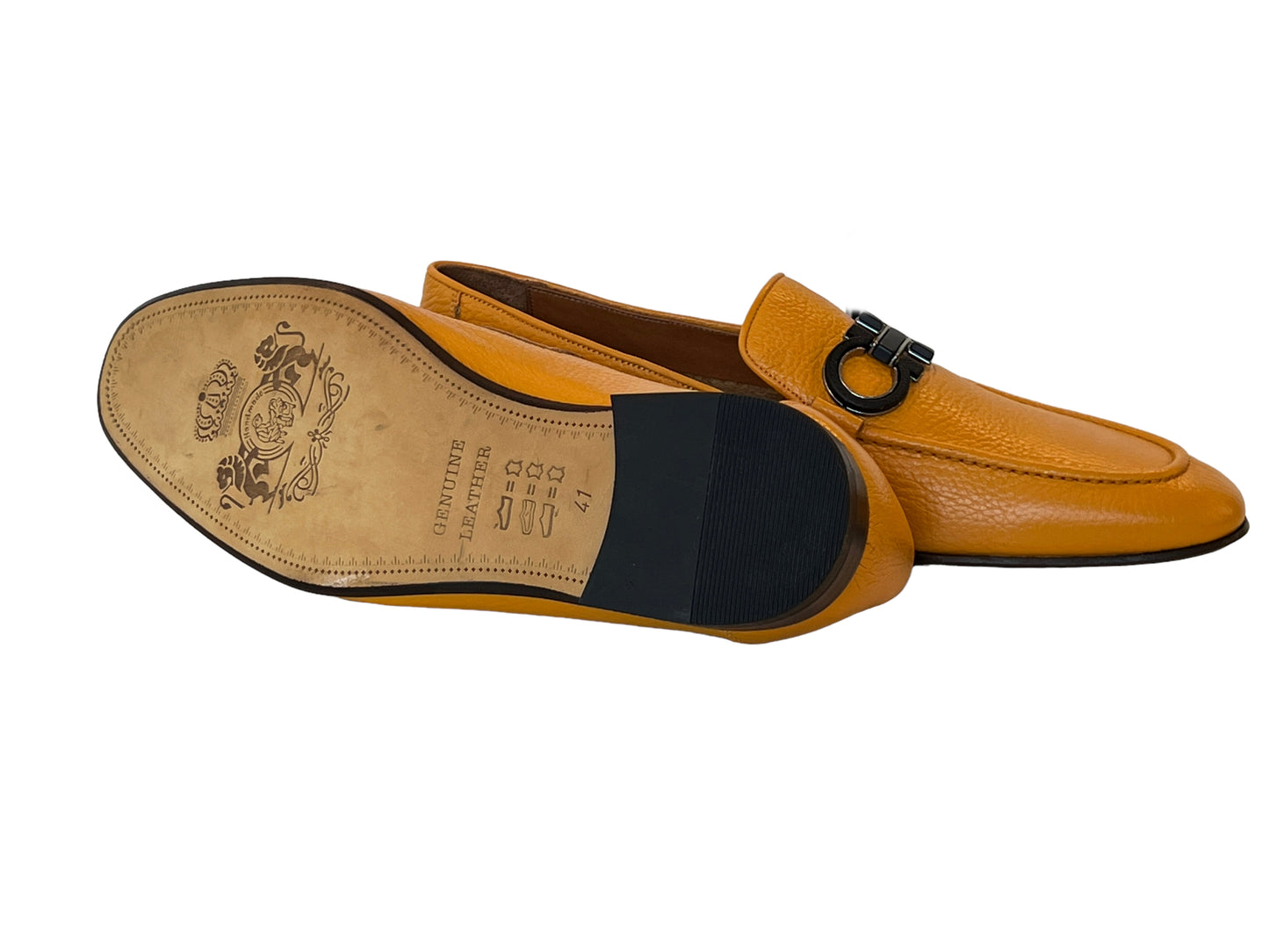 P000652-6472 Yellow Bit Buckle loafer