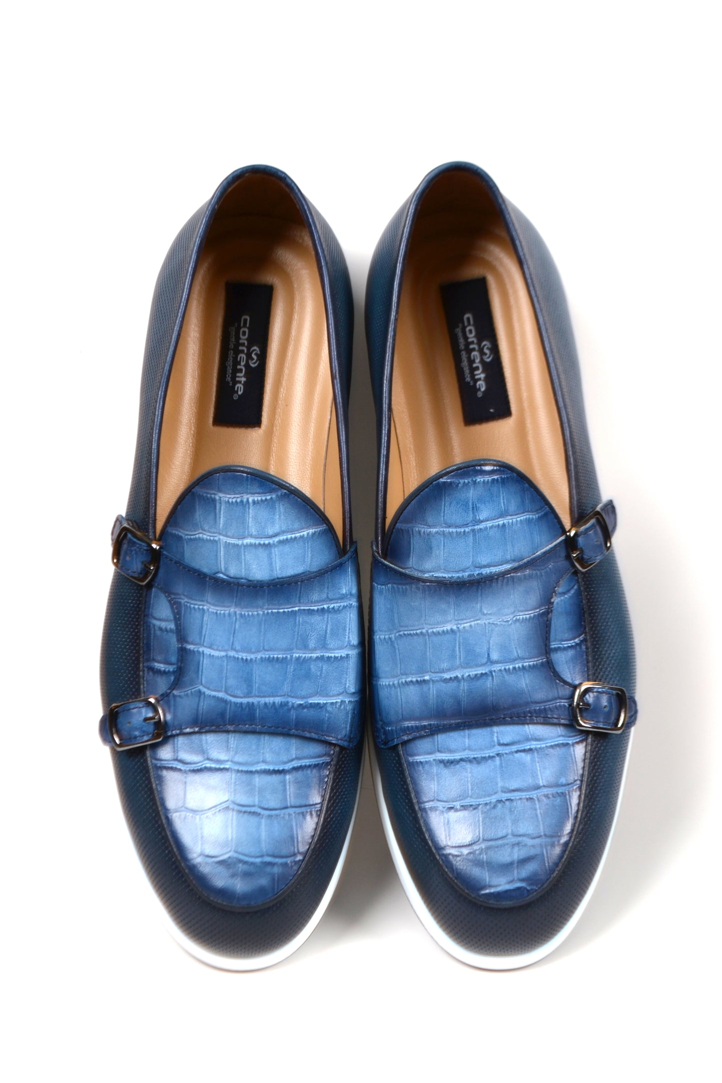 C0017-4661SP Double Monk strap loafer-Blue