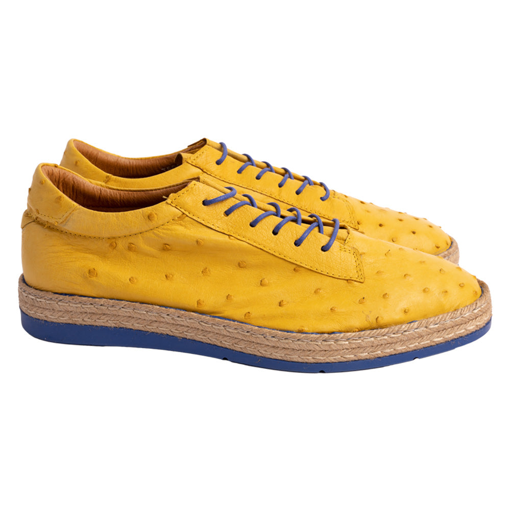 P01 Monaco  Genuine Ostrich Sport-Yellow